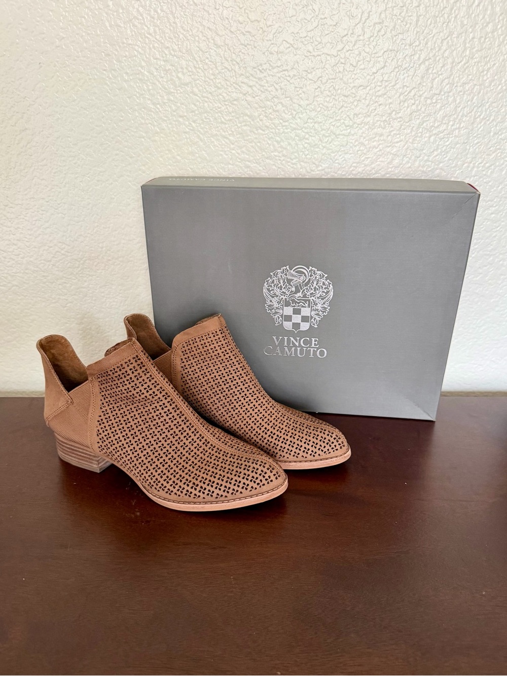 ✨ Vince Camuto Celena Perforated Booties | Size 7